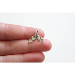 Sterling Silver Mermaid Tail Charm, Mermaid Tail, Mermaid Tail Pendant